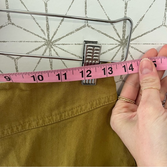 Free People Green Canvas Lace Back Skirt - Picture 4 of 6